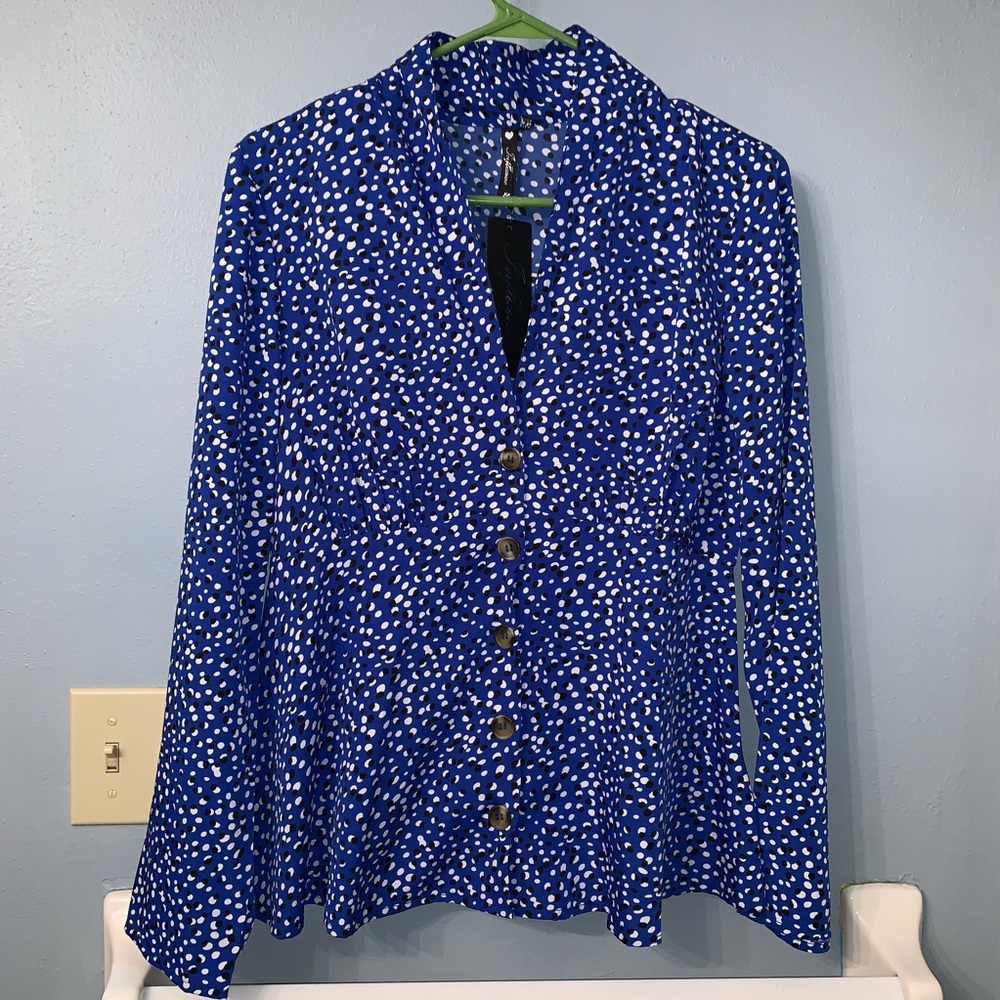 ASOS Button Up Tea Blouse - Picture 4 of 8